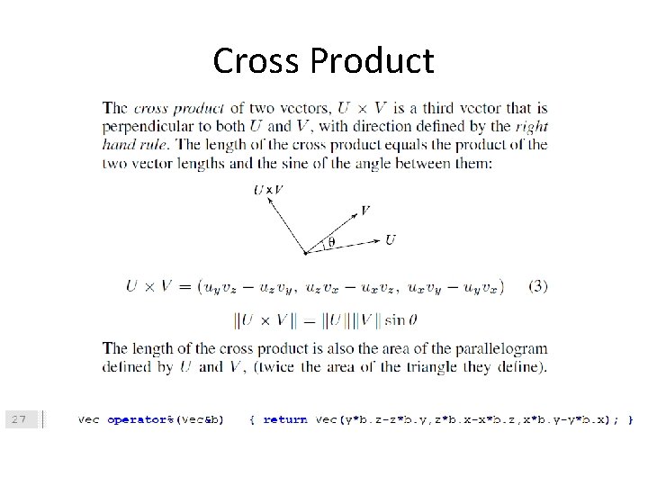 Cross Product 