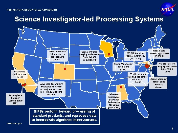 National Aeronautics and Space Administration Science Investigator-led Processing Systems Measurements of Pollution in the