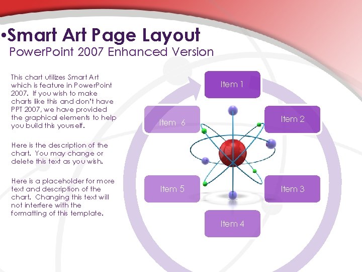  • Smart Art Page Layout Power. Point 2007 Enhanced Version This chart utilizes