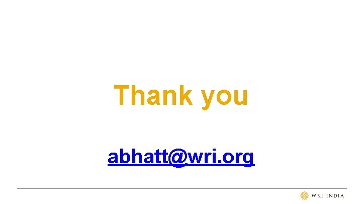Thank you abhatt@wri. org 