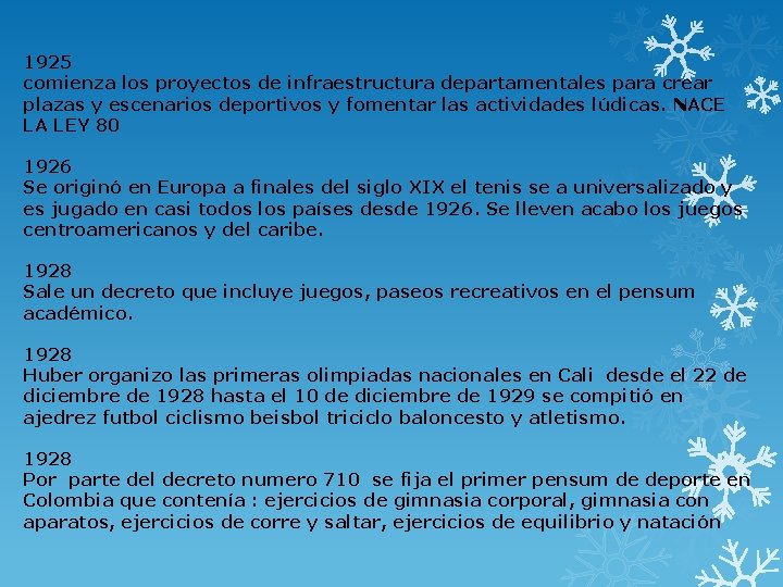 1925 comienza los proyectos de infraestructura departamentales para crear plazas y escenarios deportivos y 1925 comienza los proyectos de infraestructura departamentales para crear plazas y escenarios deportivos y