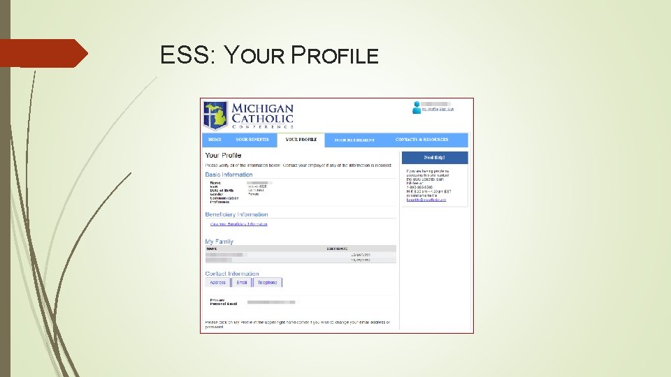 ESS: YOUR PROFILE 