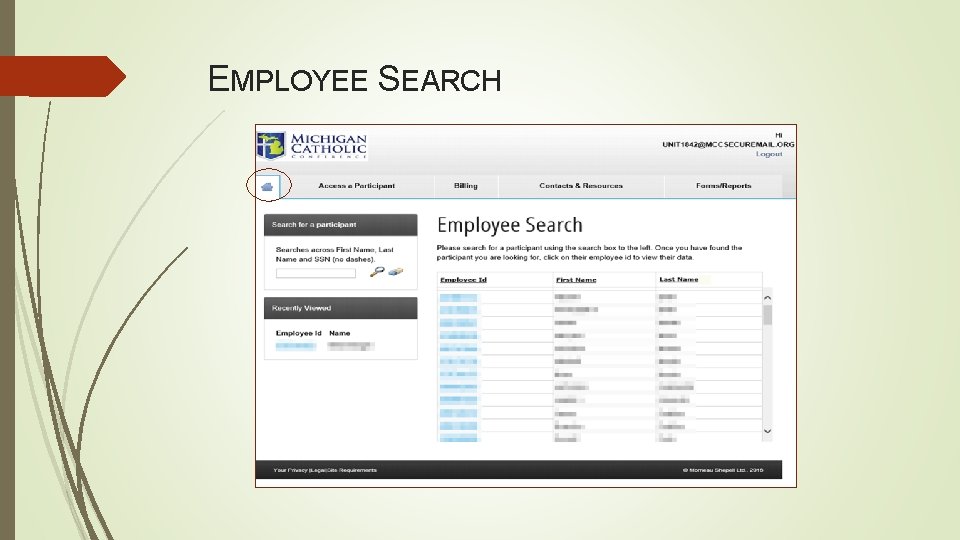 EMPLOYEE SEARCH 