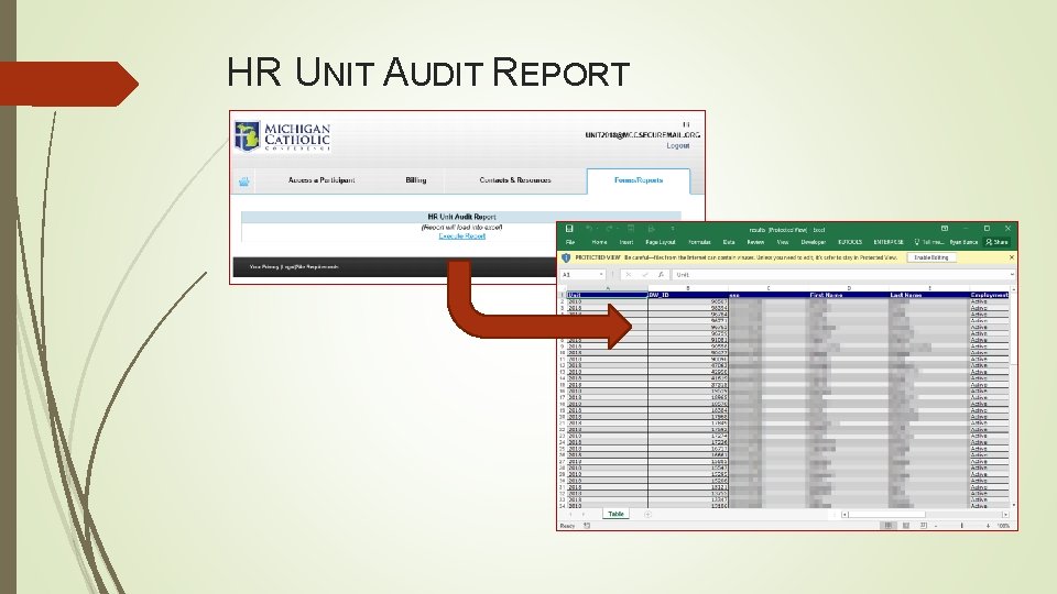 HR UNIT AUDIT REPORT 