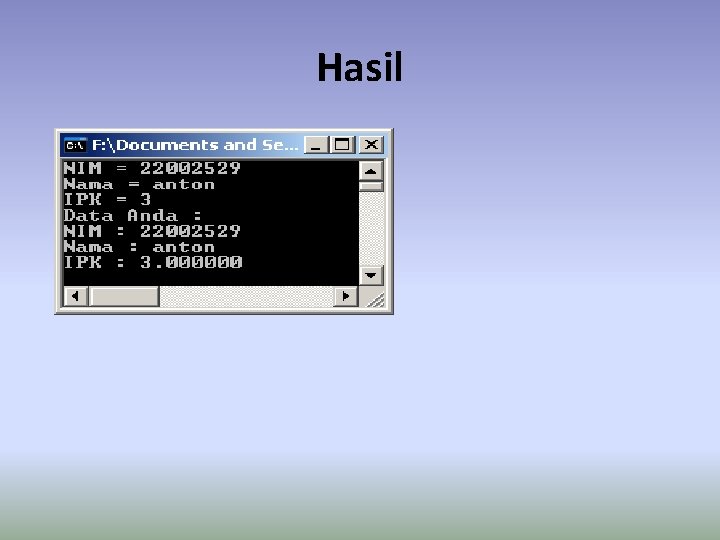 Hasil 