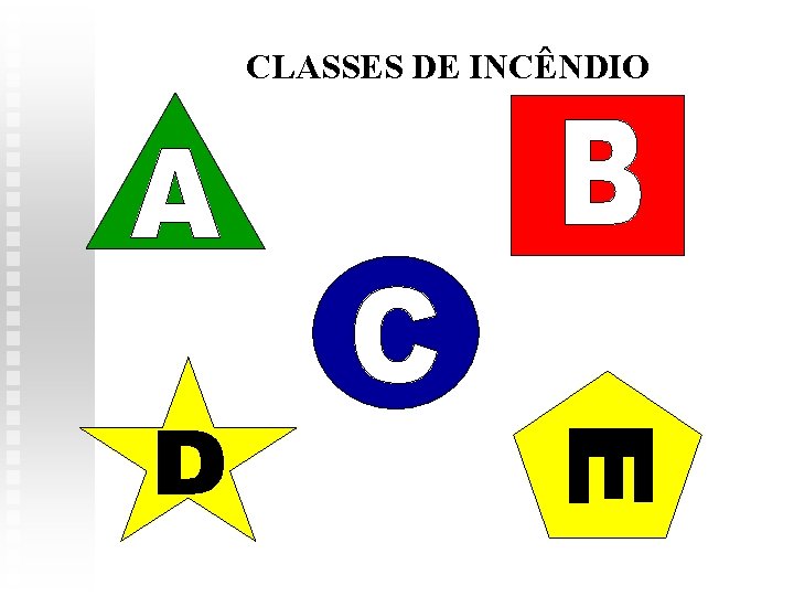 CLASSES DE INCÊNDIO 