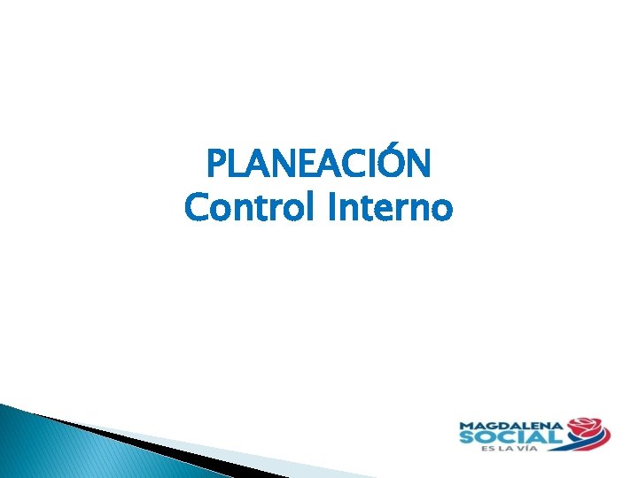 PLANEACIÓN Control Interno 