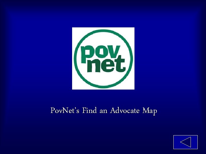 Pov. Net’s Find an Advocate Map 