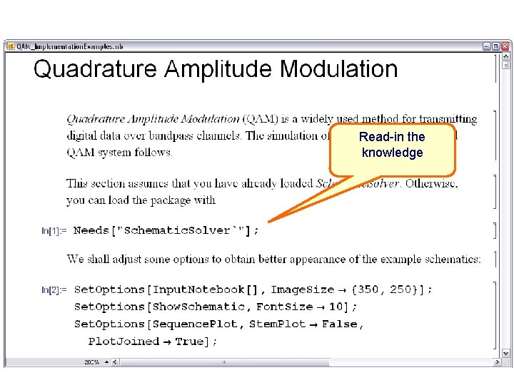 Read-in the knowledge 