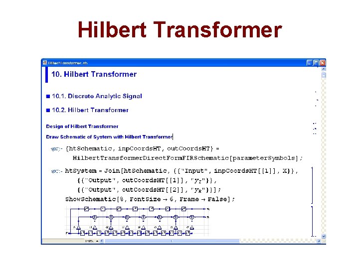 Hilbert Transformer 