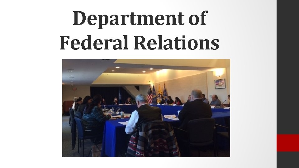 Department of Federal Relations 