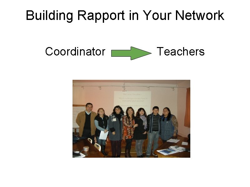 Building Rapport in Your Network Coordinator Teachers 