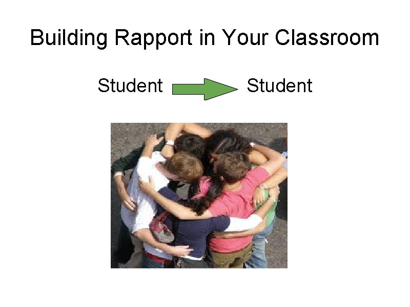 Building Rapport in Your Classroom Student 