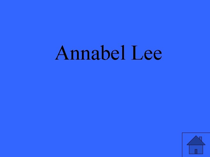 Annabel Lee 