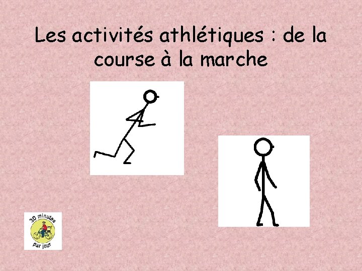 Les activités athlétiques : de la course à la marche 