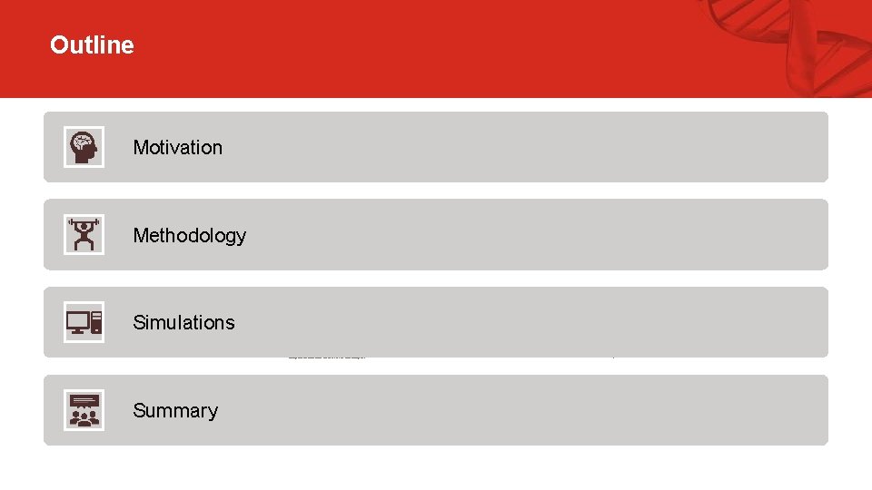 Outline Motivation Methodology Simulations Company Confidential © 2020 Eli Lilly and Company Summary 2 Outline Motivation Methodology Simulations Company Confidential © 2020 Eli Lilly and Company Summary 2