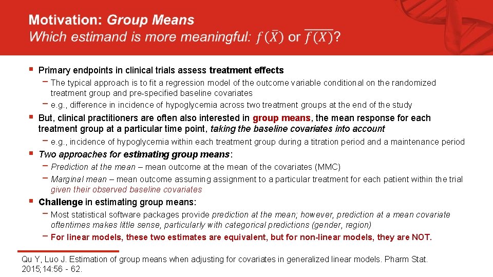 § Primary endpoints in clinical trials assess treatment effects − The typical approach is § Primary endpoints in clinical trials assess treatment effects − The typical approach is