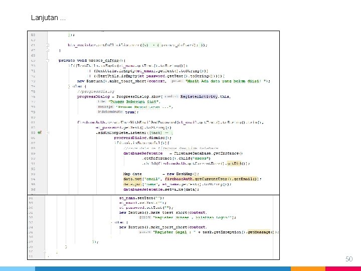 Lanjutan … 50 