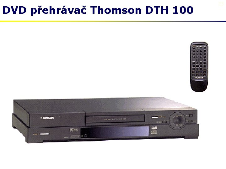 DVD přehrávač Thomson DTH 100 23 
