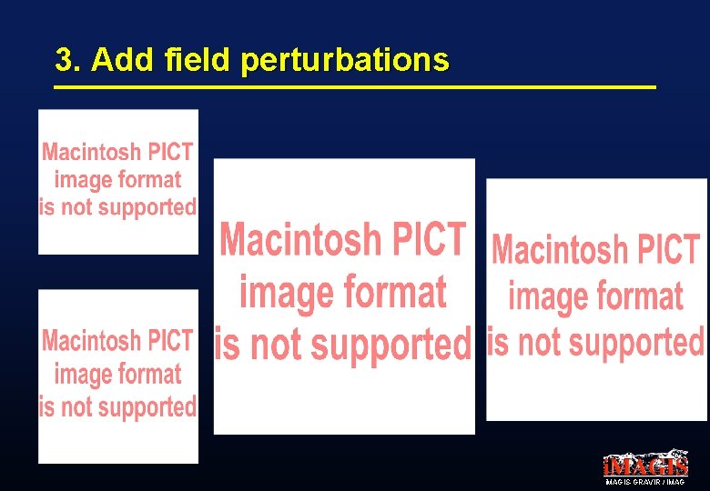 3. Add field perturbations i. MAGIS-GRAVIR / IMAG 