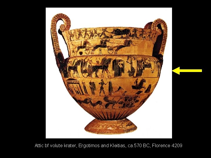 Attic bf volute krater, Ergotimos and Kleitias, ca. 570 BC, Florence 4209 
