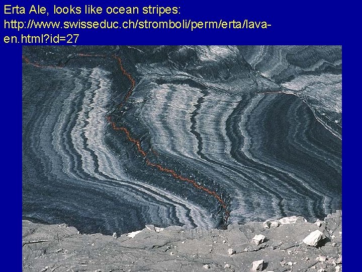 Erta Ale, looks like ocean stripes: http: //www. swisseduc. ch/stromboli/perm/erta/lavaen. html? id=27 