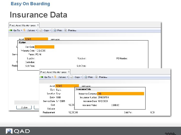 Easy On Boarding Insurance Data 
