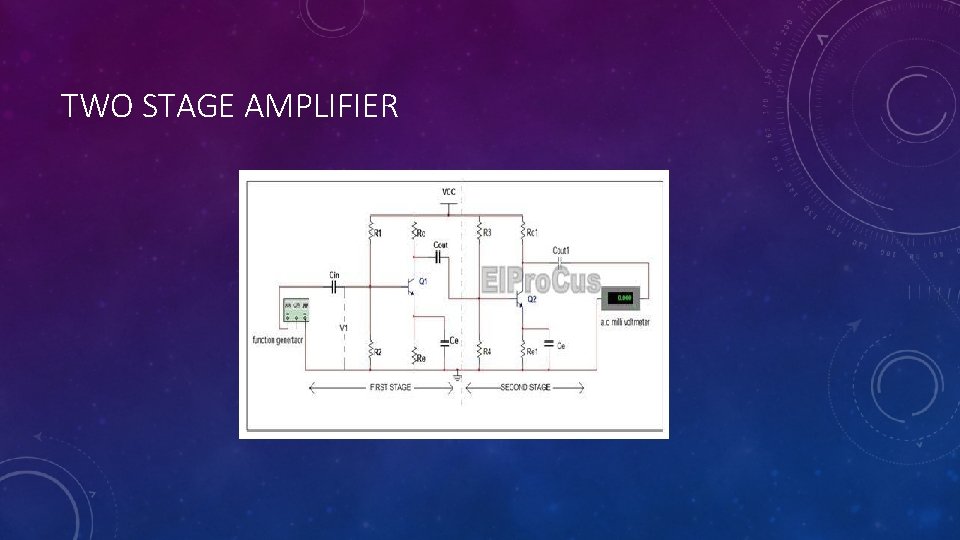 TWO STAGE AMPLIFIER 