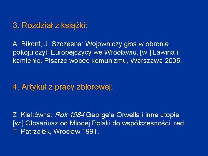 3. Rozdział z książki: A. Bikont, J. Szczęsna: Wojowniczy głos w obronie pokoju czyli