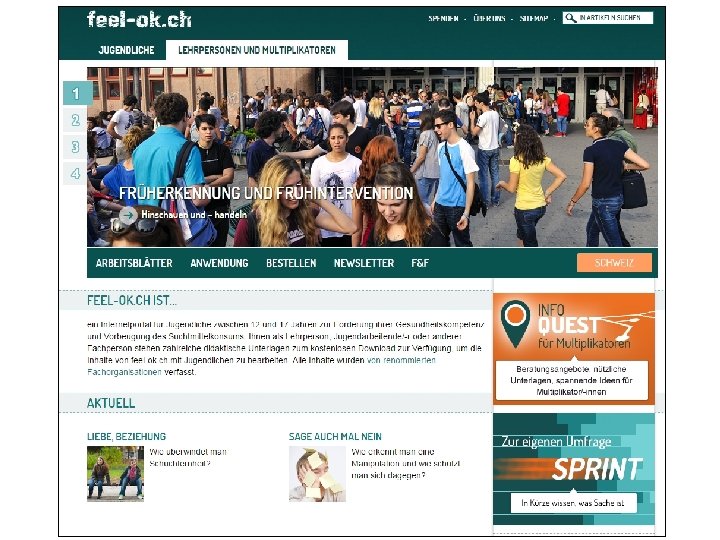 Für Multiplikator/-innen www. feel-ok. ch, www. feel-ok. at, www. feelok. de 10 
