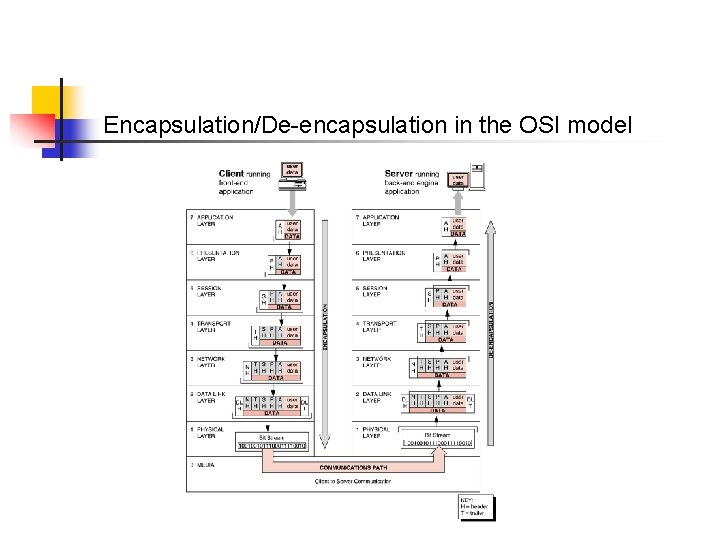 Encapsulation/De-encapsulation in the OSI model 