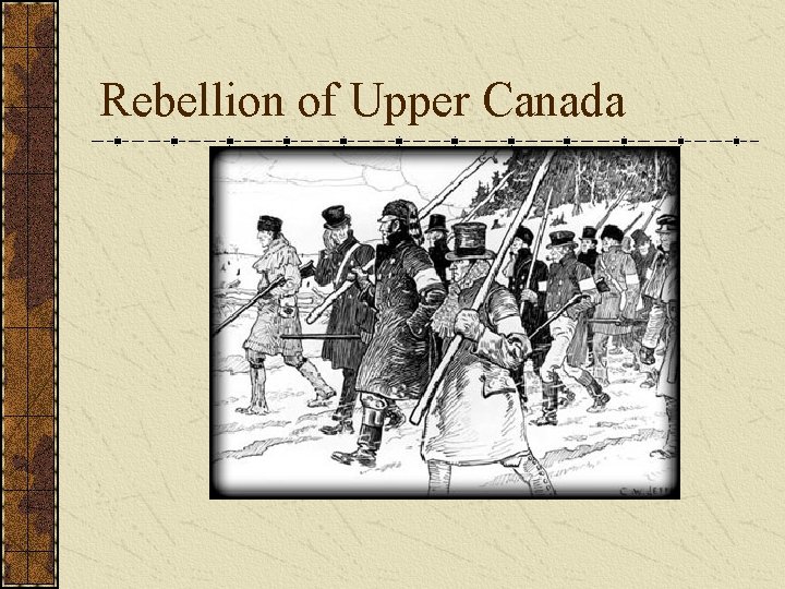 Rebellion of Upper Canada 