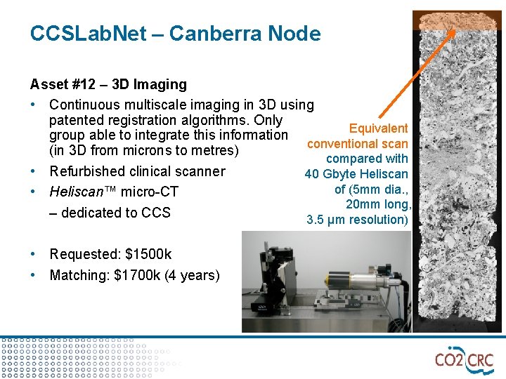 CCSLab. Net – Canberra Node Asset #12 – 3 D Imaging • Continuous multiscale