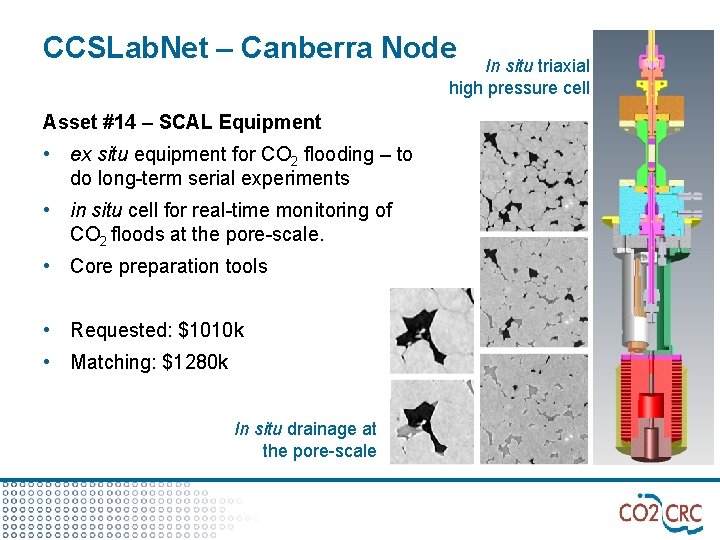 CCSLab. Net – Canberra Node In situ triaxial high pressure cell Asset #14 –