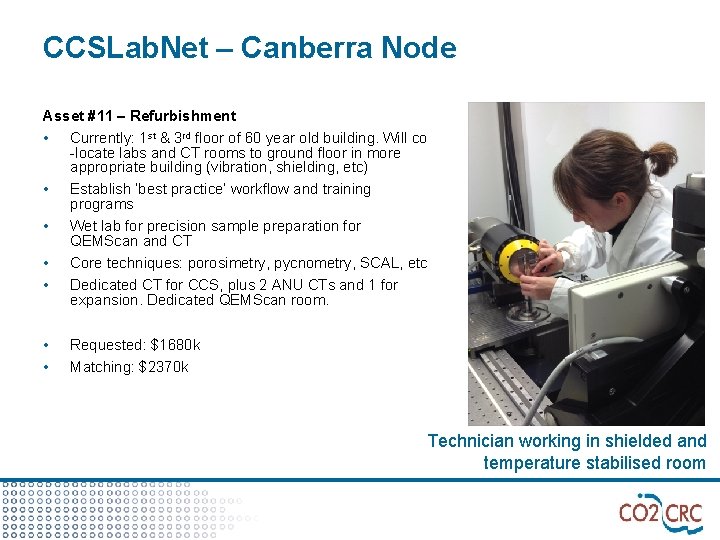 CCSLab. Net – Canberra Node Asset #11 – Refurbishment • Currently: 1 st &