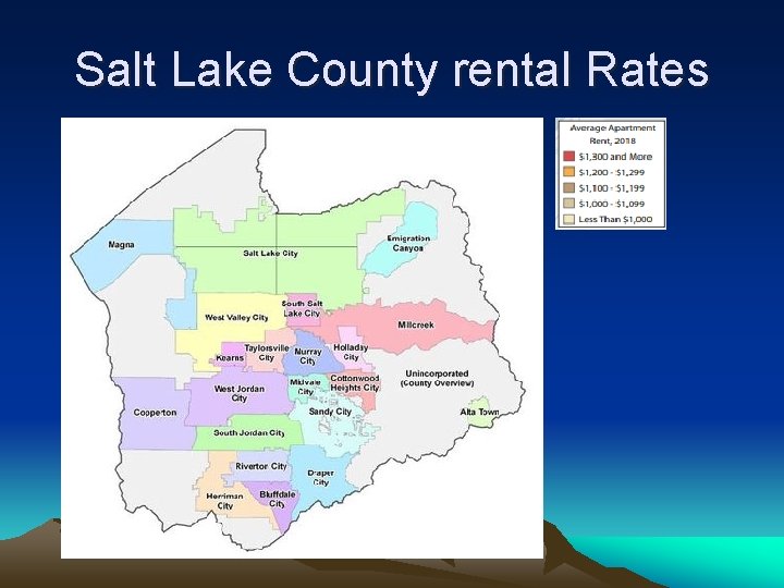 Salt Lake County rental Rates 