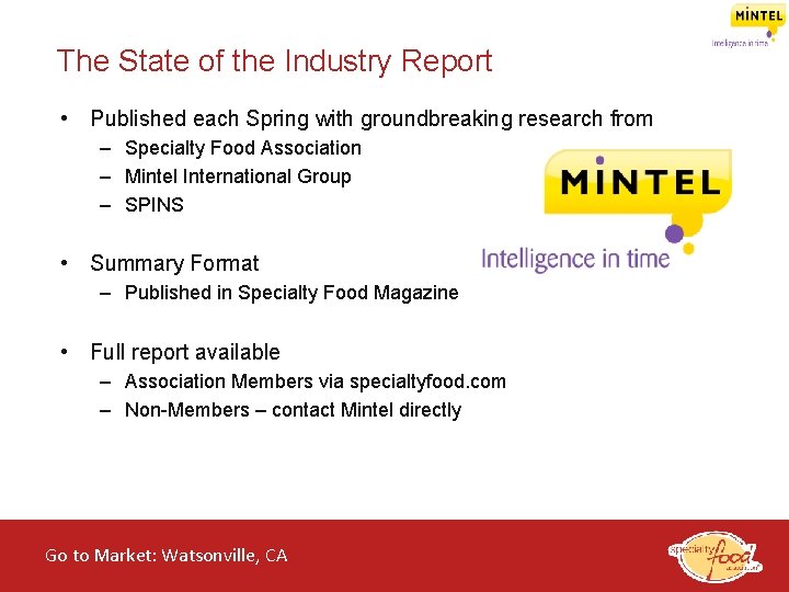 The State of the Industry Report • Published each Spring with groundbreaking research from