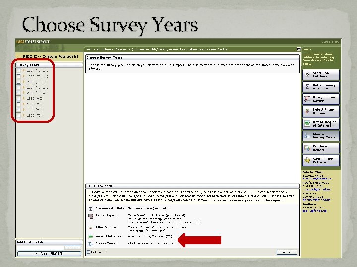 Choose Survey Years Choose Survey Years