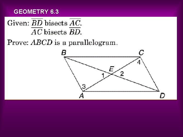 GEOMETRY 6. 3 