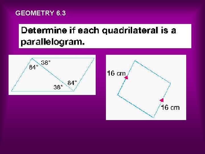 GEOMETRY 6. 3 