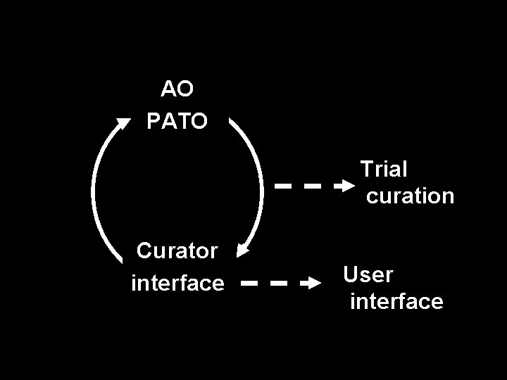AO PATO Trial curation Curator interface User interface 