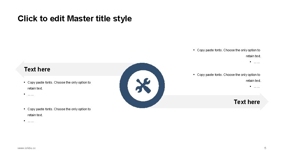 Click to edit Master title style • Copy paste fonts. Choose the only option