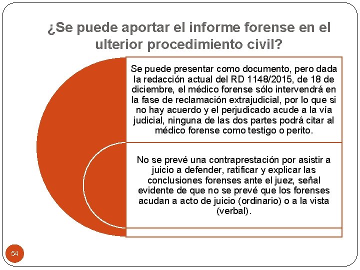 ¿Se puede aportar el informe forense en el ulterior procedimiento civil? Se puede presentar