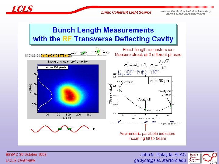 Linac Coherent Light Source BESAC 20 October 2003 LCLS Overview Stanford Synchrotron Radiation Laboratory