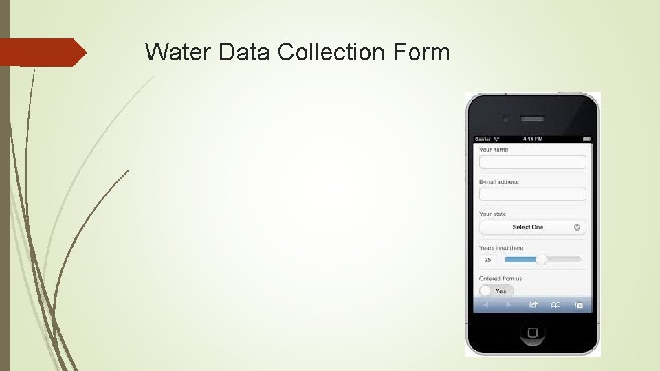 Water Data Collection Form 