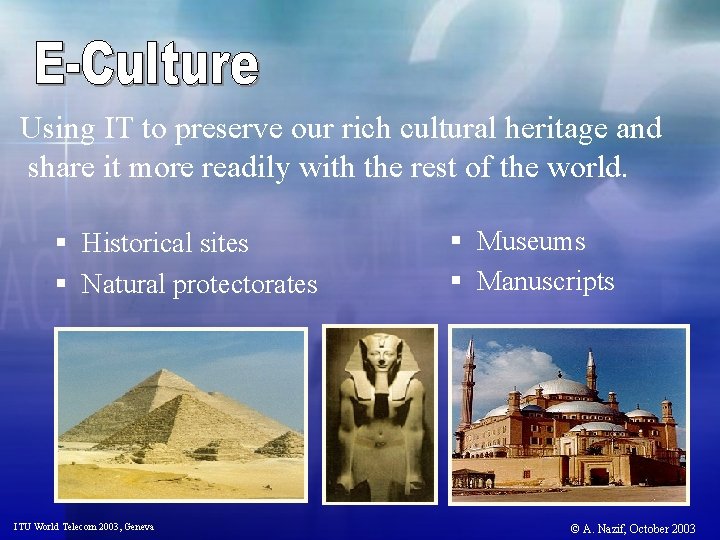 Using IT to preserve our rich cultural heritage and share it more readily with