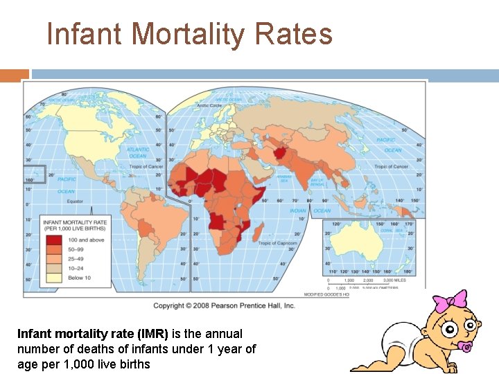 Infant Mortality Rates Fig. 2 -10: The infant mortality rate is the number of