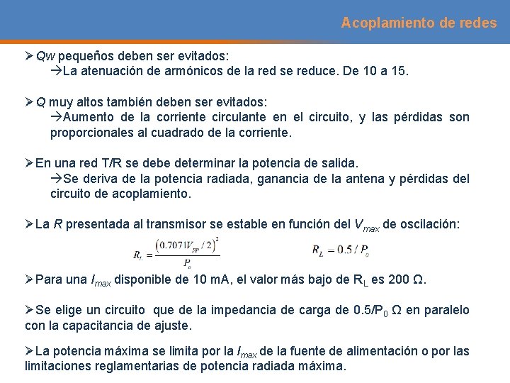 Acoplamiento de redes ØQw pequeños deben ser evitados: La atenuación de armónicos de la