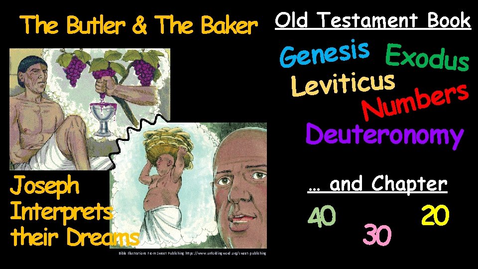The Butler & The Baker Old Testament Book s i s e Exodus n