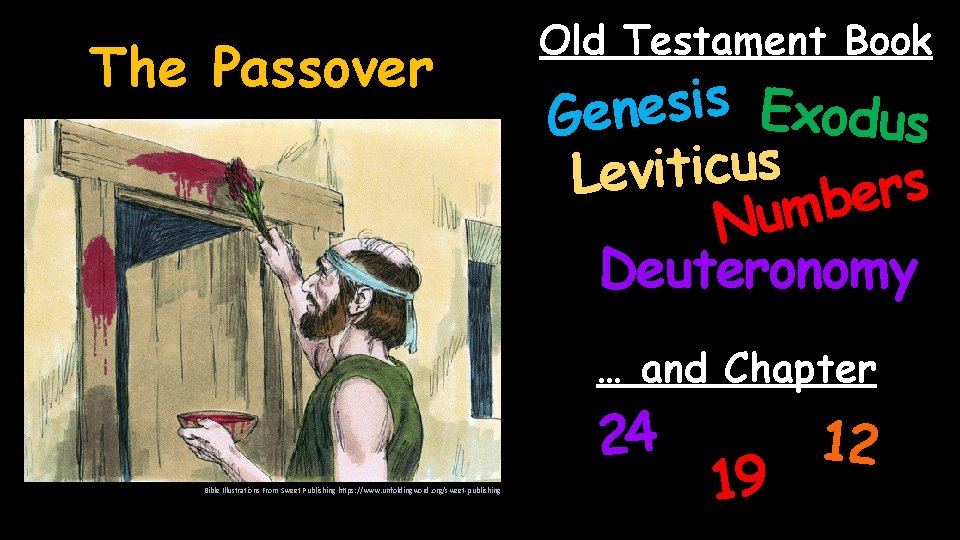 The Passover Old Testament Book s i s e Exodus n e G s